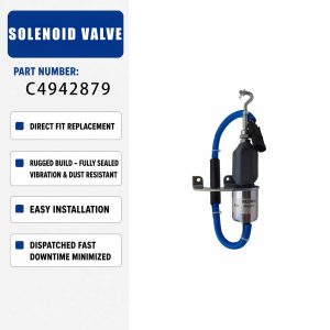 24V solenoid valve 5292297 For CUMMINS 6CT 6BT QSB C8.3 6C8.3 QSС