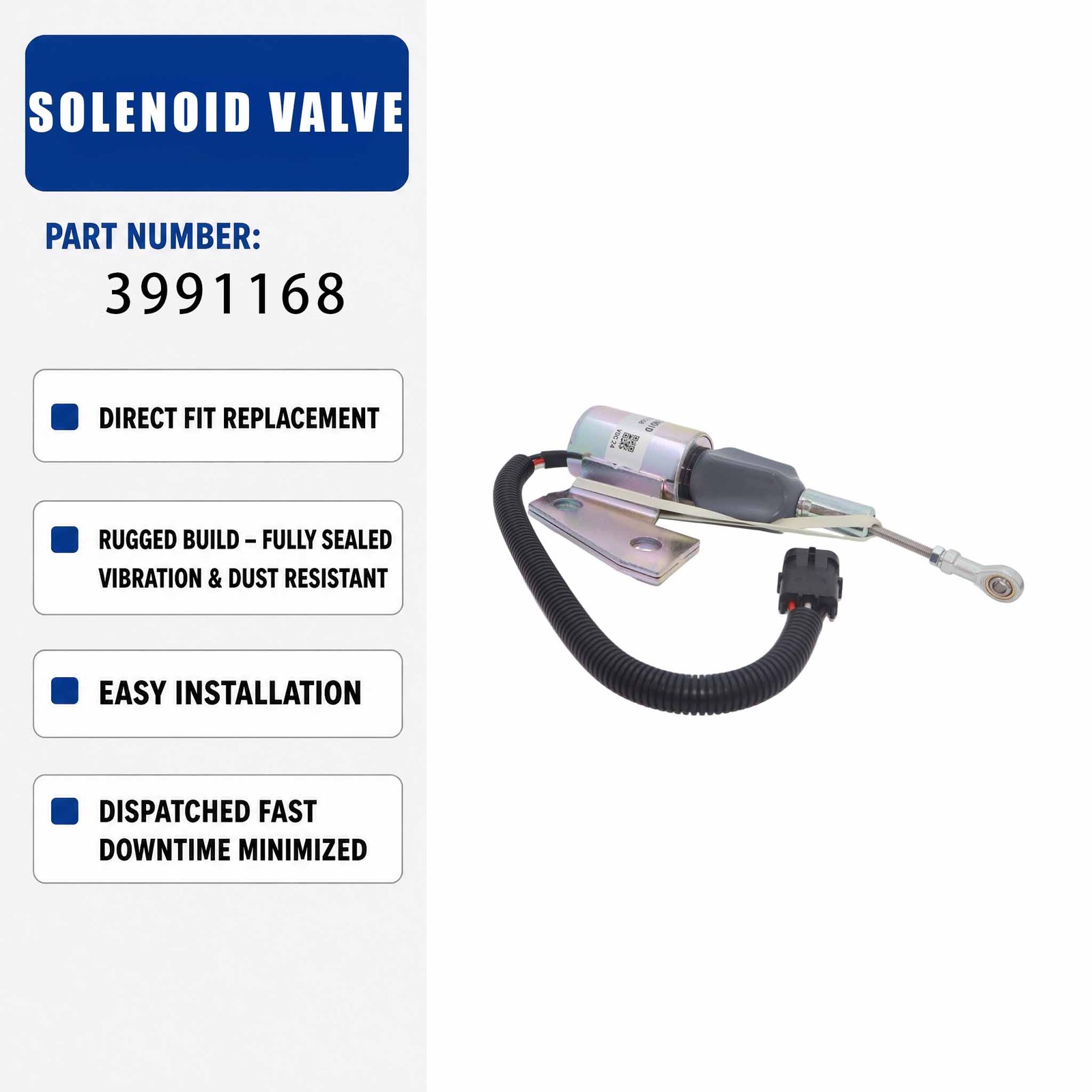 solenoid valve 3964628 For Cummins Engine 4BT 5.9L