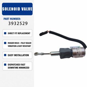 12V Solenoid valve 3935431 Compatible with Cummins Diesel Engine 6BT 4BT 5.9L