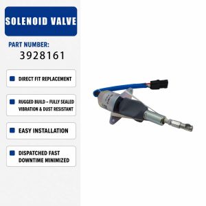 3928161 24V Solenoid valve For Hyundai 290 305-7 Cummins Engine