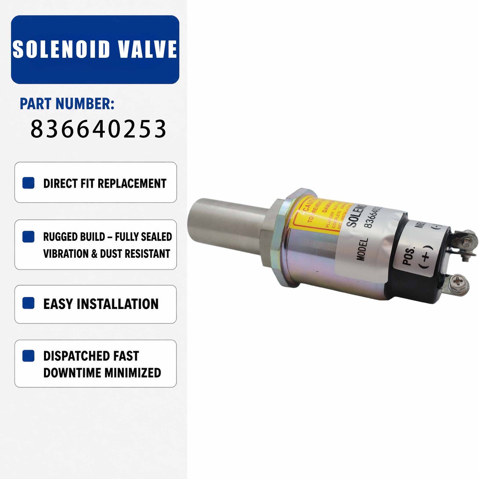 SA-3991-12 24V Solenoid valve For Sisu Valmet 620 634 Diesel