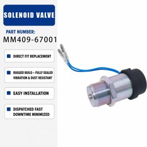 12V Solenoid valve KZ000289 For Caterpillar CAT E303 E303CR E304 E305E305C