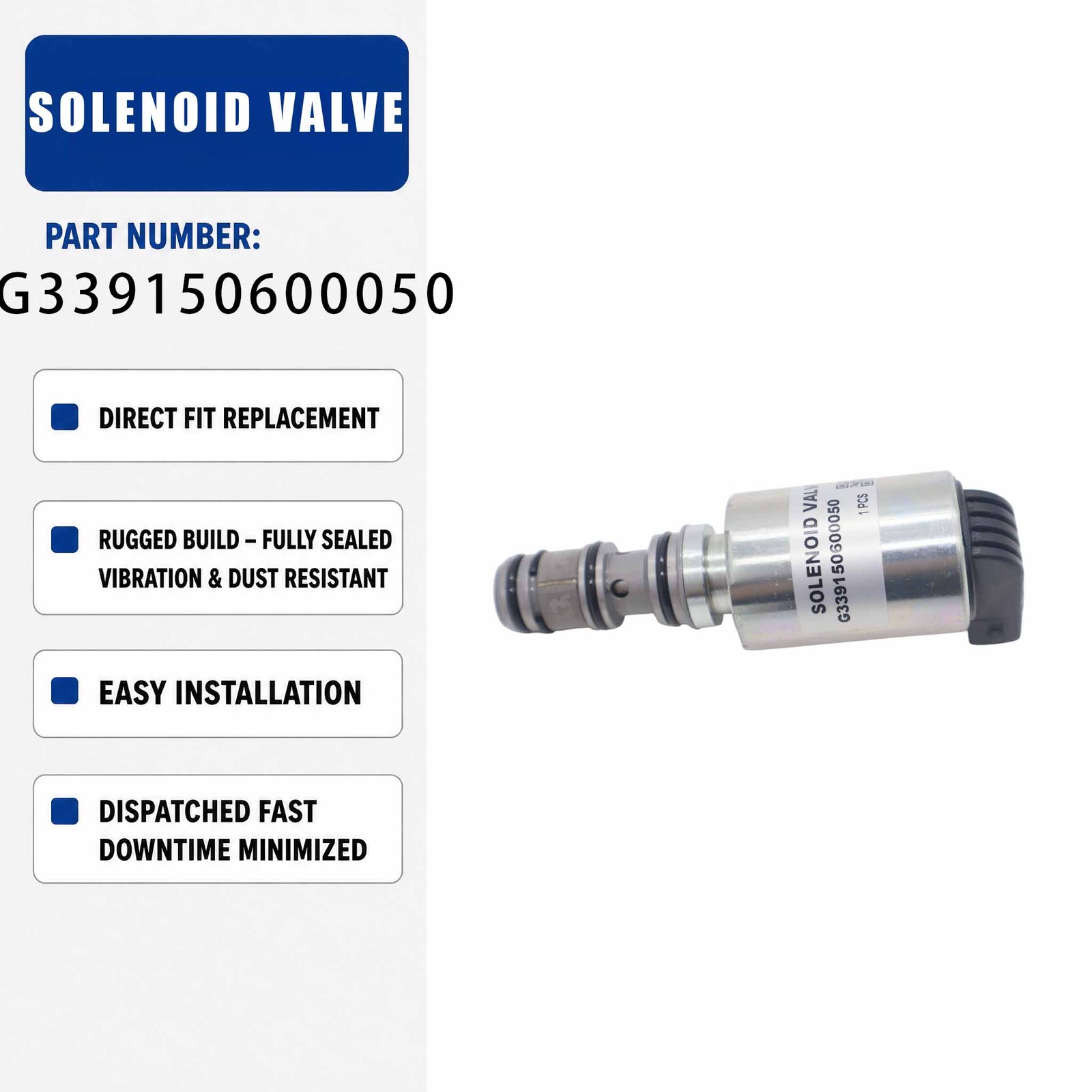 G339150600031 Solenoid valve For Massey ferguson 8660 8670 8680 8690 8727 8730