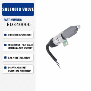 12V Solenoid valve ED340000 For Diesel Engine Parts
