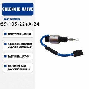 24V Solenoid valve D59-105-22+A-24 For XCMG LW500F 957 Loader Diesel