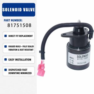 12V Solenoid valve 8175-1508 81751508 For Woodward Diesel Engine