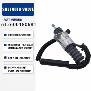 612600180681 24V Solenoid valve For Lonking LG850 LG855B LG855D ZL50C ZL50NC