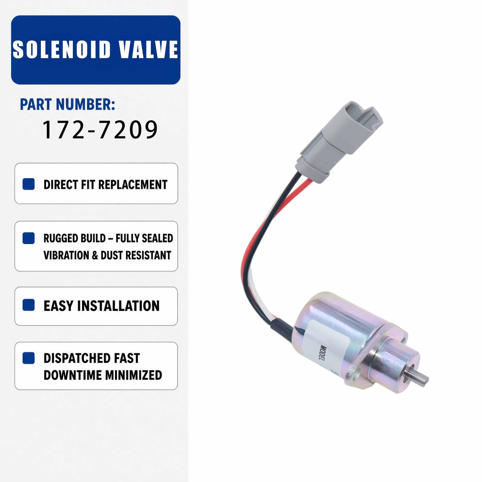 Solenoid valve 2848A278 For Caterpillar CAT 906 Compact Wheel Loader