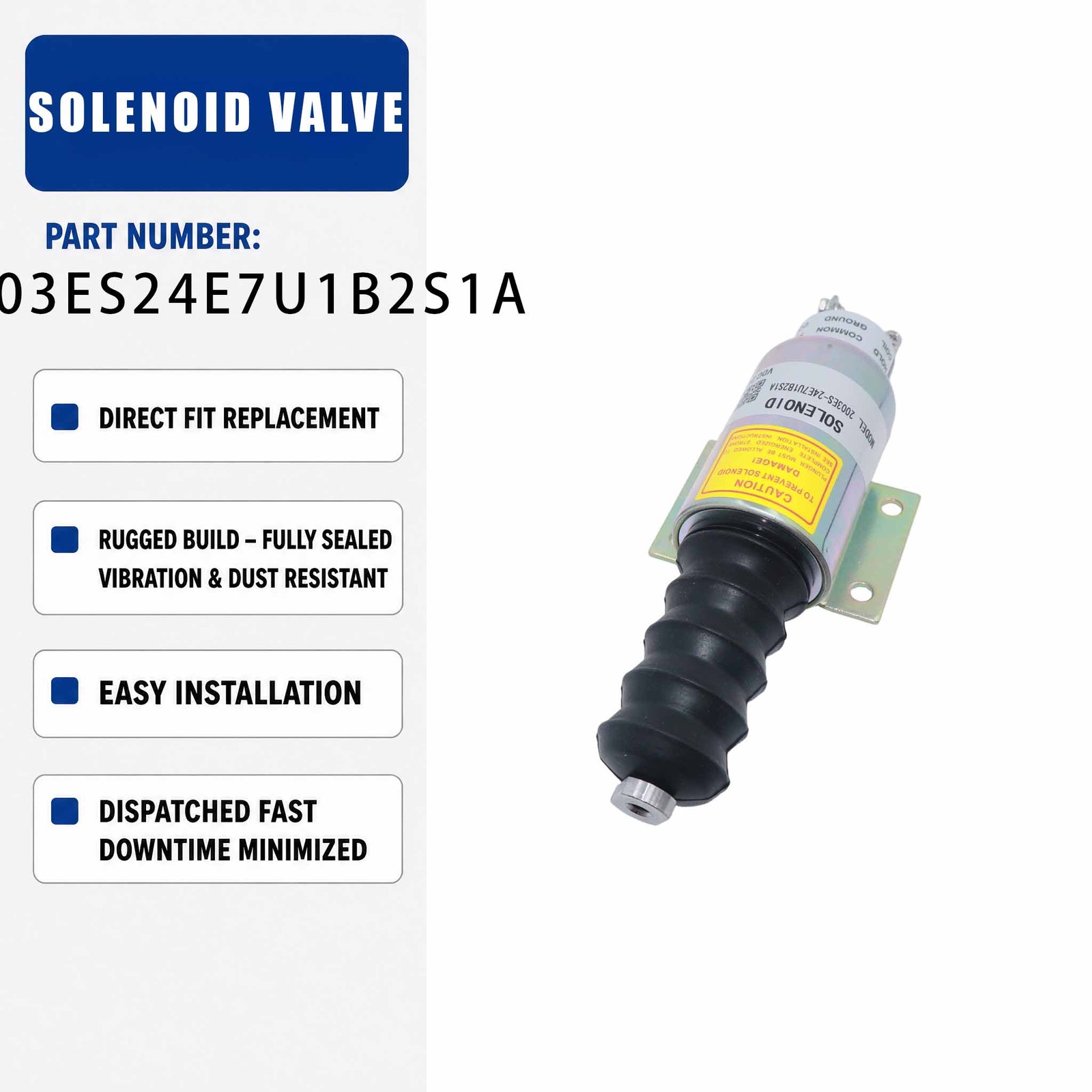 Solenoid valve 2003ES24E7U1B2S1A For Woodward Engine