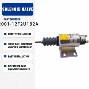 12V Solenoid valve 2001-12F2U1B2A For Woodward Diesel