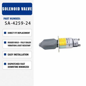 SA-4259-24 24V Solenoid valve For KUB0TA ENGlNE