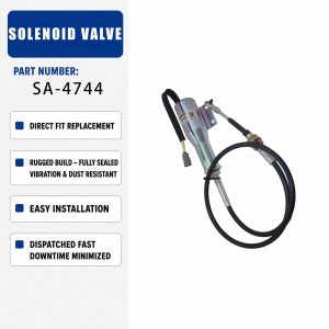 11110030 24V Solenoid valve For Volvo L70C L90C L120C L150C L180C L330C Diesel