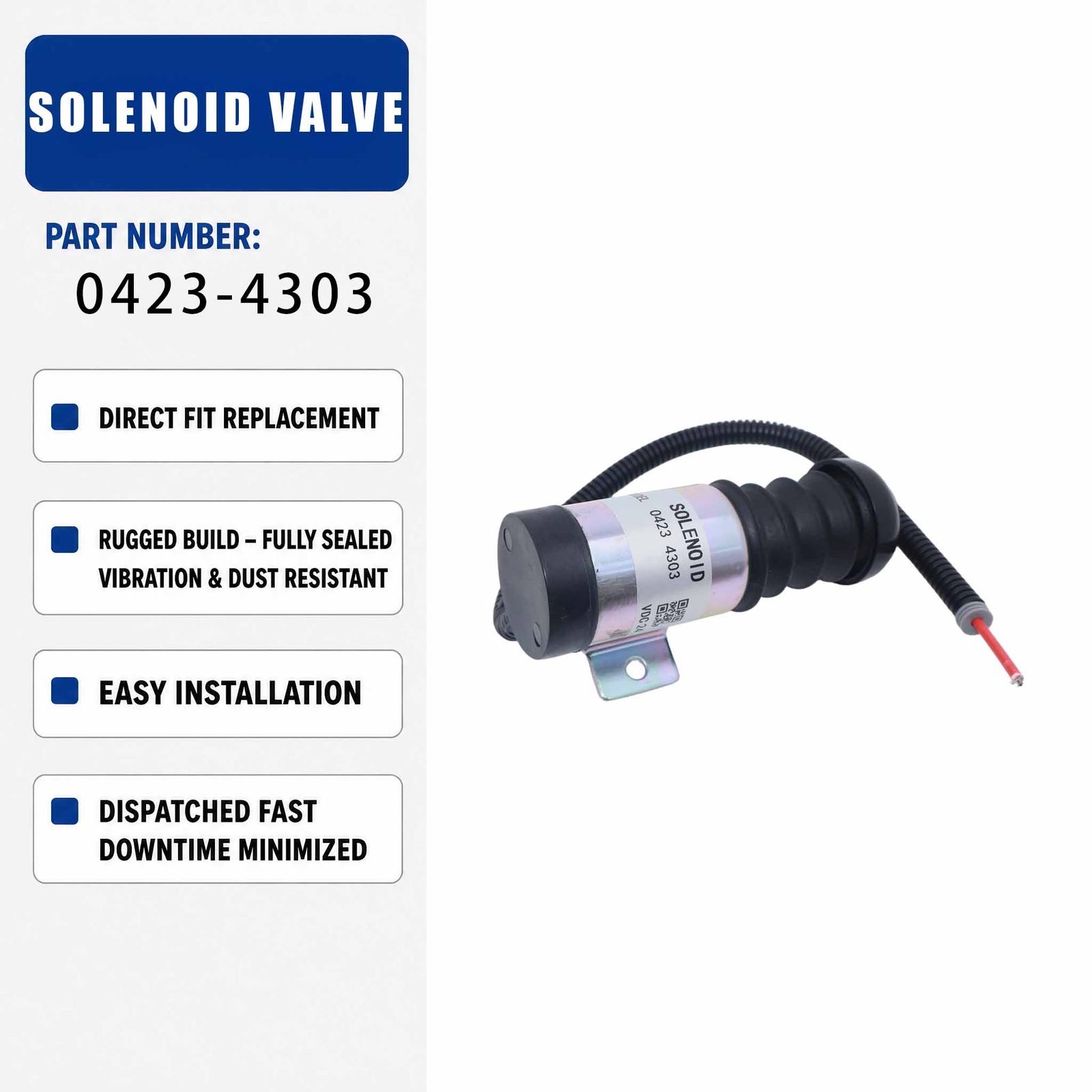 Solenoid valve 37DZS1E2 For Deutz Engine BF4L914 BF6L914 D914L03