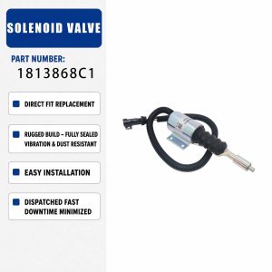 12V Solenoid valve 1813868C1 For International Navistar DT466 DT360