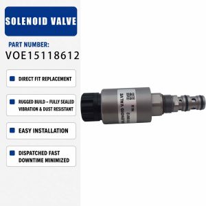 15118612 Solenoid valve 24V For VOLVO A25F A25F G A30F A30F G A35E A35E FS A35F