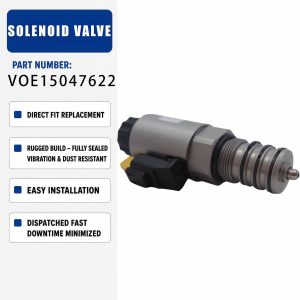 Solenoid valve 12V 15047622 VOE15047622 For VOLVO L90F Wheel Loader