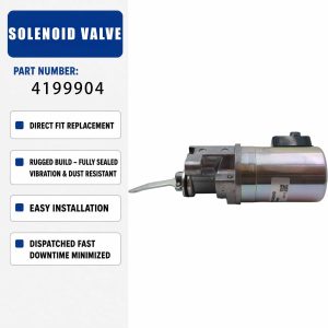 12V solenoid valve 4199900 For BACKHOE LOADER VOLVO BL61 BL71 BL61 PLUS BL71