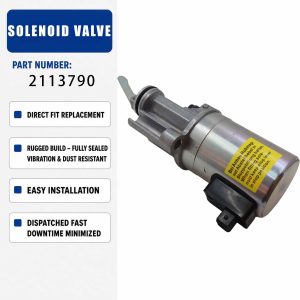 12V solenoid valve 4199900 For Volvo Backhoe Loader BL61 BL71 BL61 PLUS BL71