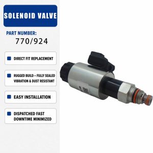 Solenoid valve 12V 770924 For Excavator Engine