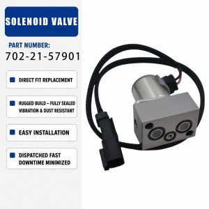 702-21-55600 Hydraulic Pump Solenoid Valve For Komatsu PC200-7 PC200-8 PC210-7