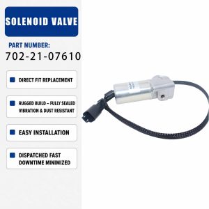 702-21-07610 Solenoid valve For KOMATSU PC290-8K PC220LC-8 PC240-8K PC350-8