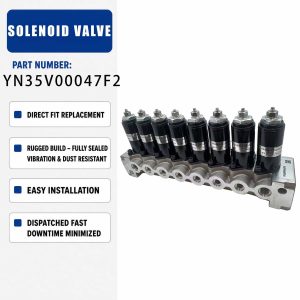 Solenoid Valve Assembly YN35V00047F1 For Kobelco SK200-8 SK210-8 Excavator