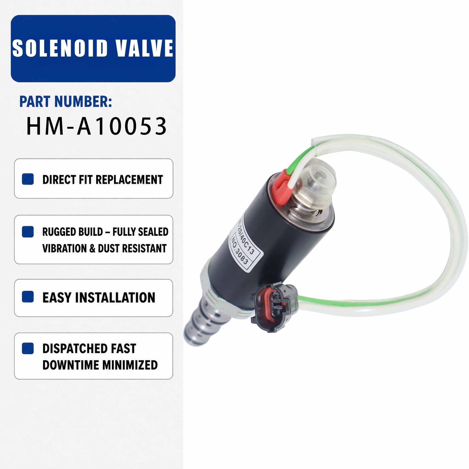 KZ000375 Solenoid Valve For Case 360 For Sumitomo SH200A1 SH200A2 SH200A3 For