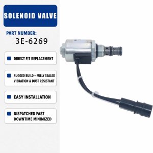 3E-6269 3E6269 24V Solenoid valve assembly For Caterpillar CAT 8
