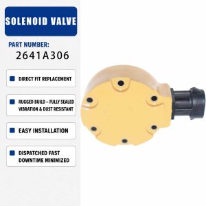 Solenoid Valve 286-1511 For Caterpillar 320D 320DL 323D 323DL C6.6 C6.4