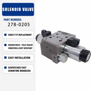 12V Solenoid valve 2780502 278-0205 For Caterpillar CAT 414E 416E 432E 420E