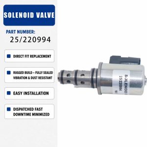 12V Solenoid valve 25/220994 22220994 25220994 For JCB Backhoe Loader 3CX 4CX