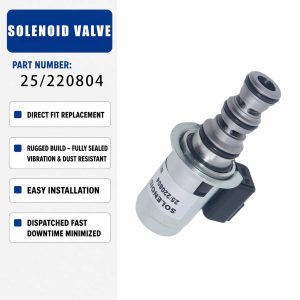 25/220804 459/M2874 Solenoid valve 12V For JCB 2CX 3CX 5CX Backhoe