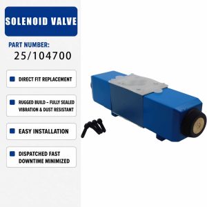 25/104700 Solenoid valve 12V For JCB ITL OPTIONS SS620  PS760  PS720  SS640