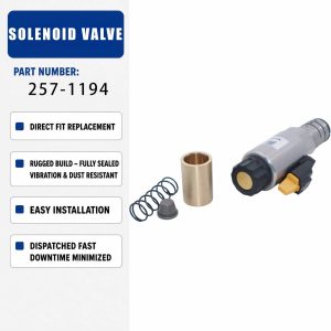 Solenoid valve 12V 248-4971 257-1194 For Caterpillar CAT E301 E305 E305.5 E306E