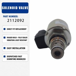 24V Solenoid Valve 211-2092 2112092 For Caterpillar CAT 928H 928G 924GZ 928HZ