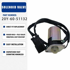 20Y-60-51132 Solenoid valve For Komatsu PC110 PC120 PC130 PC160 PC200 PC210