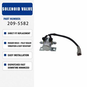 Solenoid valve 209-5582 For Caterpillar CAT C32 Marine Auxiliary Equipment