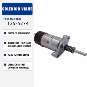 24V Solenoid valve 125-5774 For Caterpillar CAT 3406B 3406C Engines - Industrial