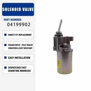24V Solenoid valve 04199902 For VOLVO BACKHOE LOADER BL61 BL71 BL61 PLUS BL71