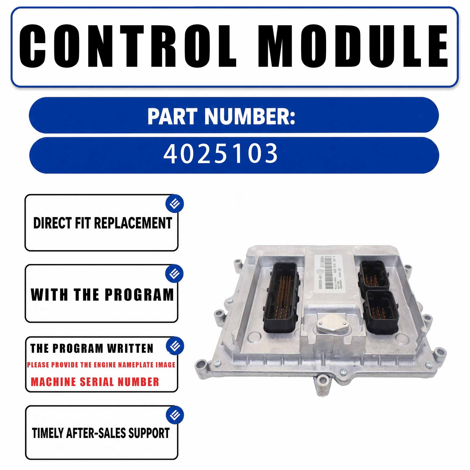 Engine Computer Board ECM Electronic Control Module 4898112 4025103 For Cummins