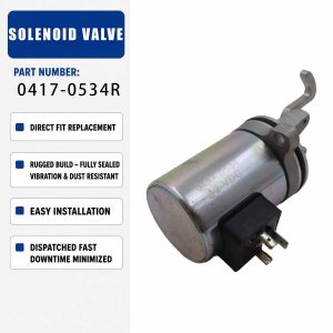 12V Solenoid valve 0417-0534R For Gehl SL5635 1997-1999