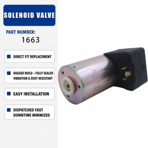 12V Solenoid valve 0118 1663 For KHD BF4L913 BF6L913 F4L913 Diesel