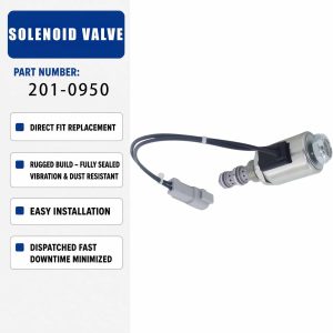 24V Solenoid valve assembly 201-0950 2010950 For Caterpillar CAT 924GZ 928G