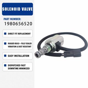 Solenoid valve 1980656520 For Komatsu D155A-6 D155AX-6 D475A-5A D475ASD-5E0