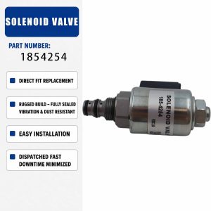 185-4254 1854254 12V Solenoid valve assembly For Caterpillar CAT 442D 430D 442E