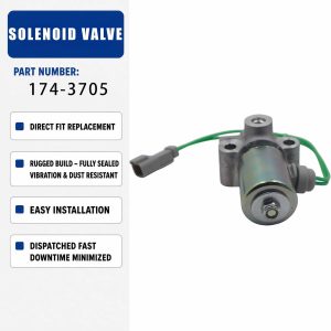 174-3705 1743705 24V Solenoid valve (Installation) For Caterpillar CAT 12H NA