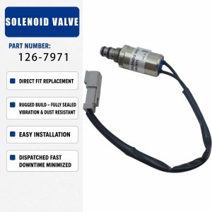 126-7971 1267971 24V Solenoid valve For Caterpillar CAT 517 527 Crawler-Type