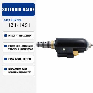 Solenoid Valve Assembly 121-1491 1211491 For Caterpillar CAT CB-536D Vibratory
