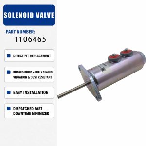 24V Solenoid Valve 110-6465 1106465 For Caterpillar CAT 623B 623E 623F 621B