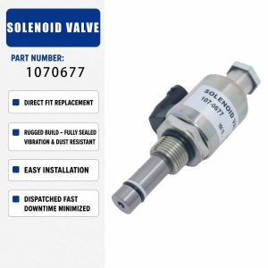 107-0677 1070677 12V Solenoid Valve For Caterpillar CAT 69D 775E 775D 773E 773D